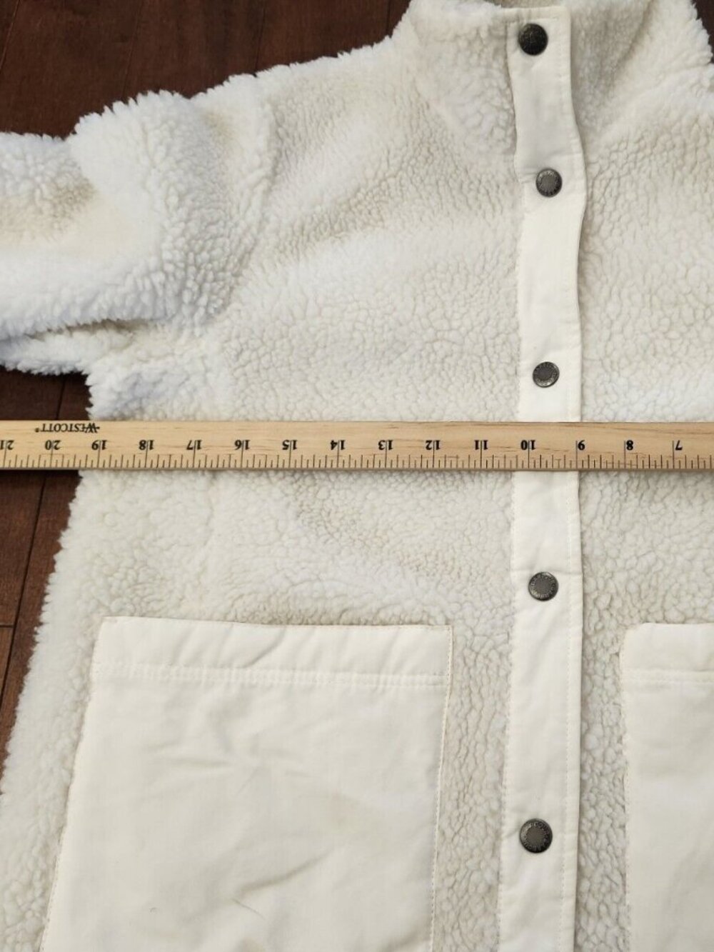 Barbour Netley women's white fleece jacket in size USA 6 - Picture 10 of 10